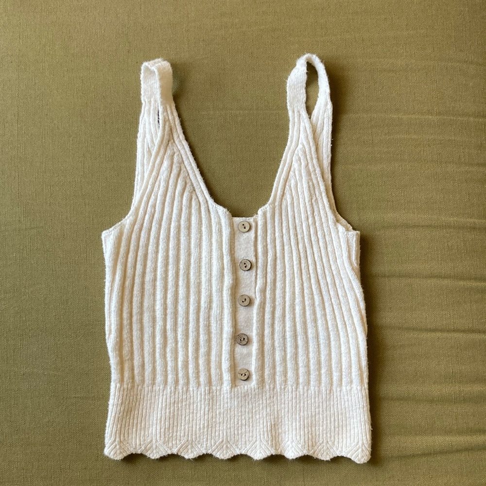 Abercrombie XS 100% cotton knit tank